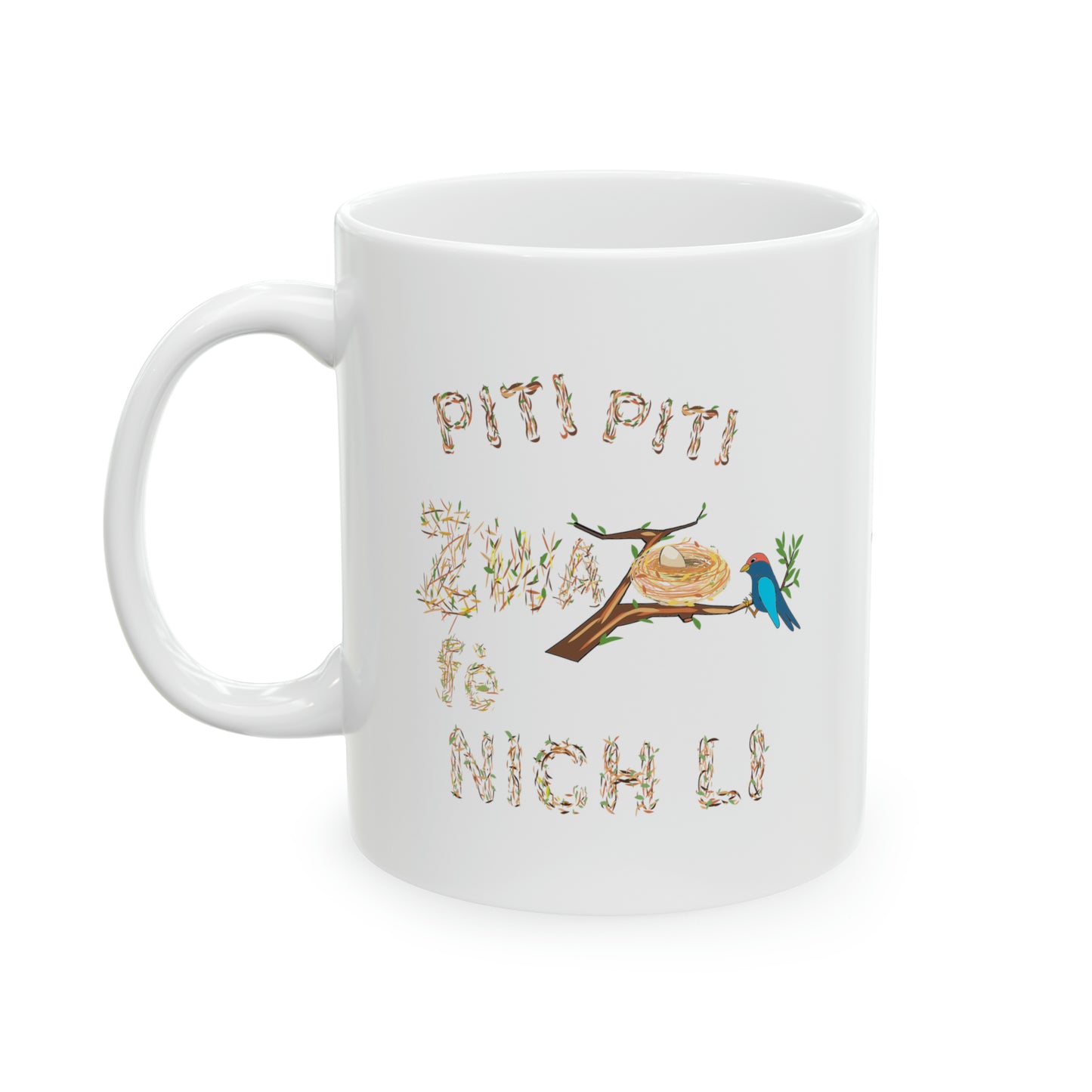 "PITI PITI ZWAZO FÈ NICH LI" Haiti mug