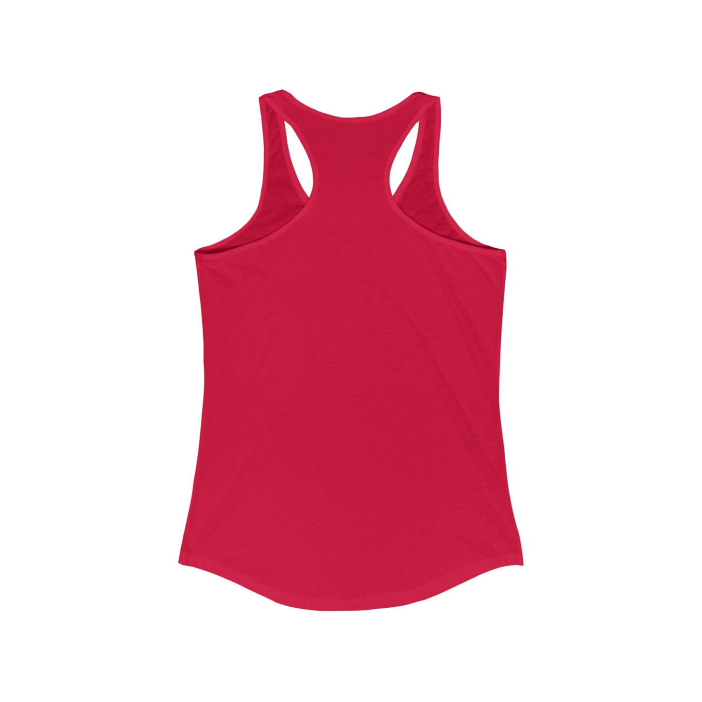 Racerback Tank-Top, Damballah-Wedo veve, White on Red