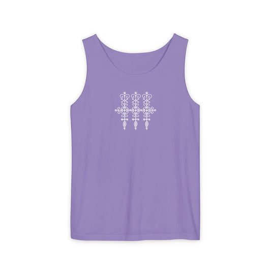 Uni Tank-Top Marassa veve, White on Violet