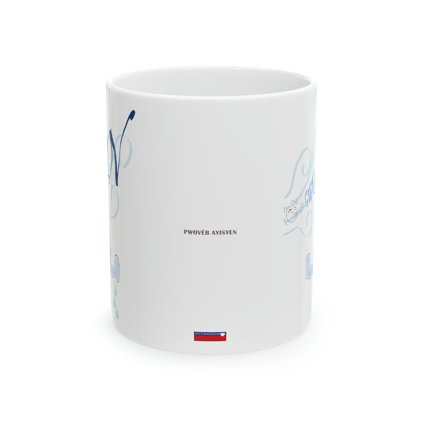 "GWO VAN, TI LAPLI" Haiti mug