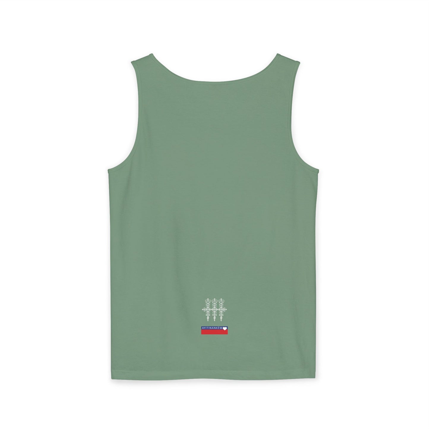 Uni Tank-Top Marassa veve, White on Light-Green