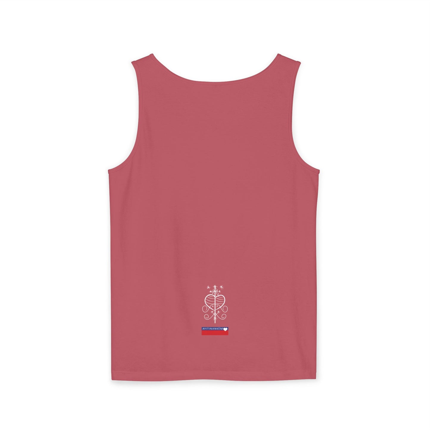 Uni Tank-Top Erzuli-Freda veve, White on Crimson