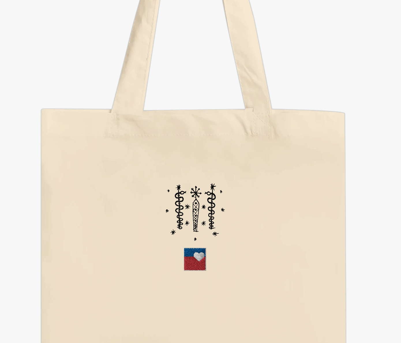 Premium embroidered Danbala Tote Bag